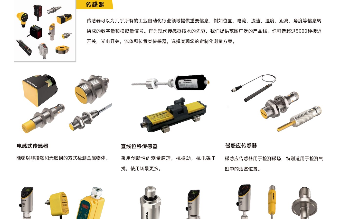 图尔克工业传感器与识别系统